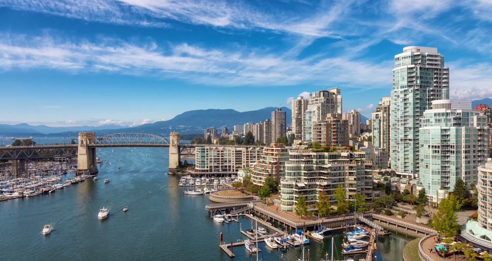 City of Vancouver from Burrard Bridge